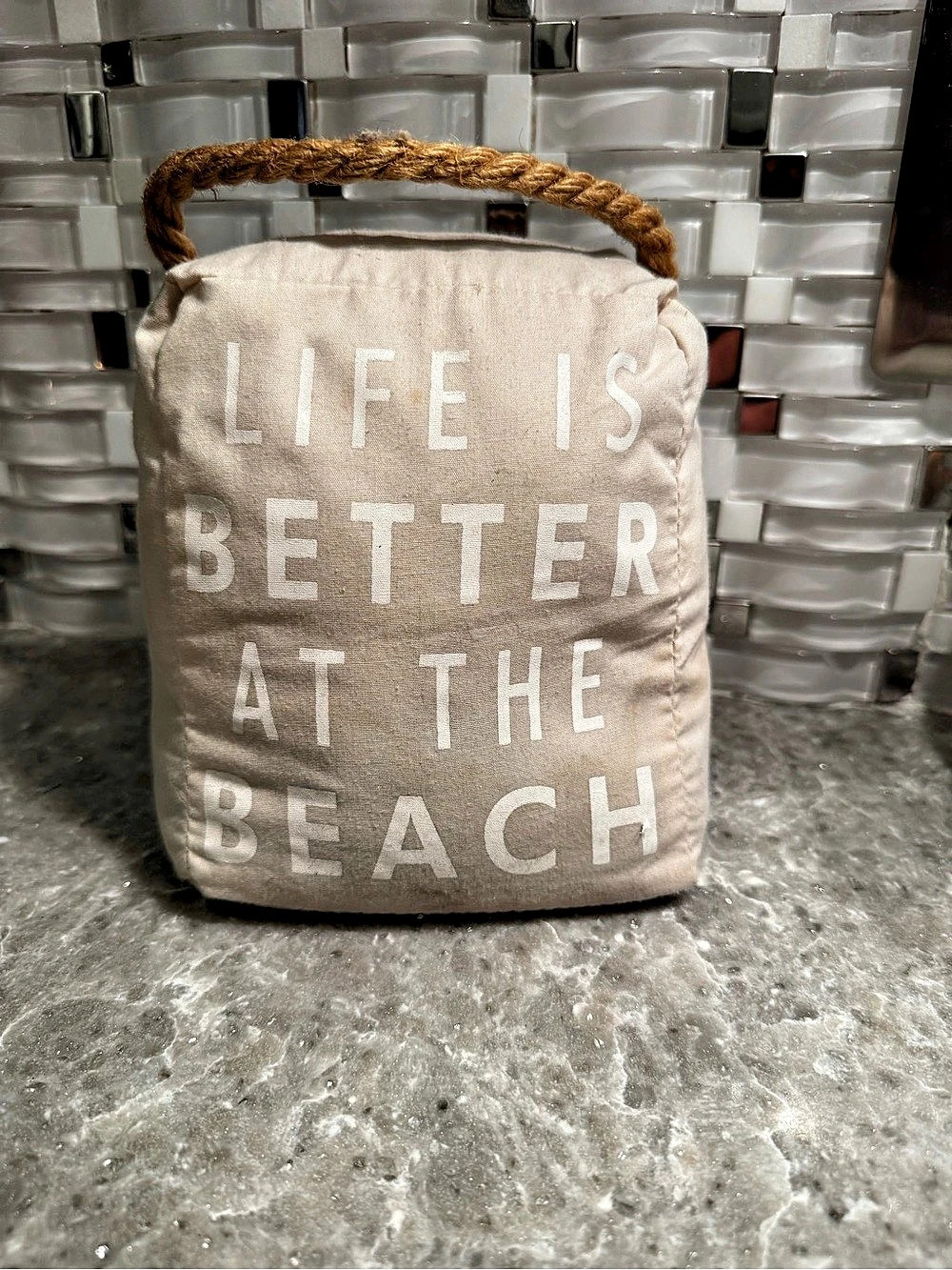 Open Door Decor Life Is Better at the Beach Decorative Door Stopper